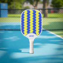 Rayures rétro gras bleu et vert citron 70/90