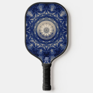 Raquette De Pickleball Réacteur à réflexes Blue Biomechanical Dystopien 