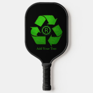 Raquette De Pickleball Recycle Logo par Shirley Taylor