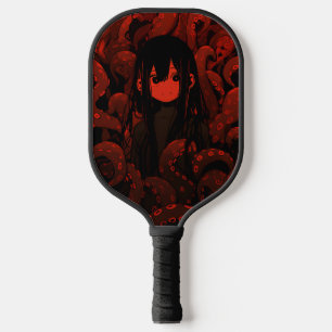 Raquette De Pickleball Red Tentacle Horror Anime Girl