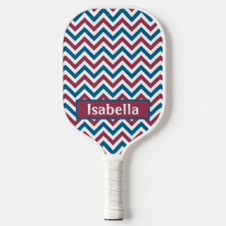 Raquette De Pickleball Red White and Blue USA Nom personnalisé