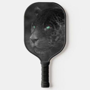 Raquette De Pickleball Regard d'émeraude de Jaguars noirs