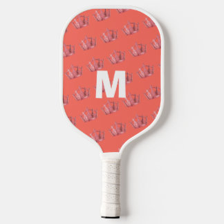 Raquette De Pickleball Reine drôle Dinker citation personnalisée initiale