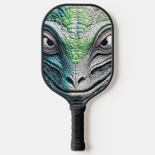 Raquette De Pickleball Reptilian Lizard Homme Alien Extraterrestre En cou