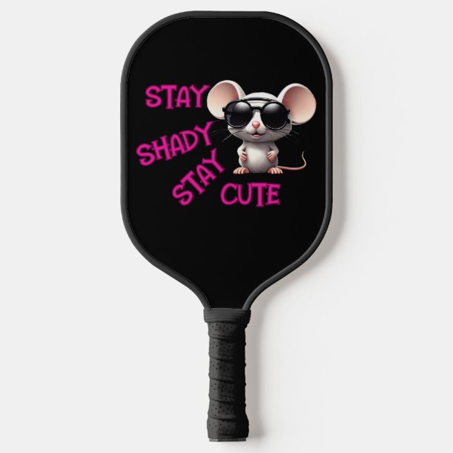Raquette De Pickleball Reste Ombragée, Reste mignonne souris (Recto)