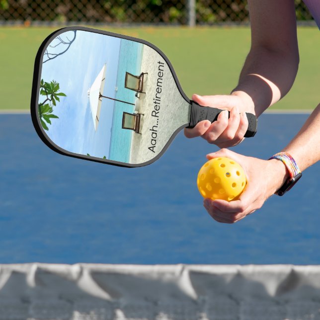 Raquette De Pickleball Retraite, détente à la plage, (Insitu)