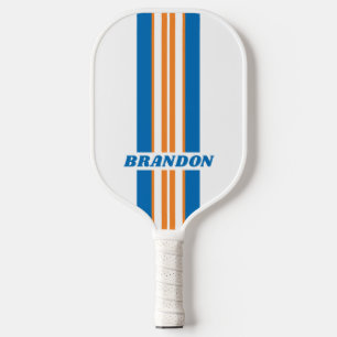 Raquette De Pickleball Rétro New Amsterdam Rally Rayures avec Nom