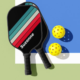 Raquette De Pickleball Rétro Stealth Arc-en-ciel avec Nom