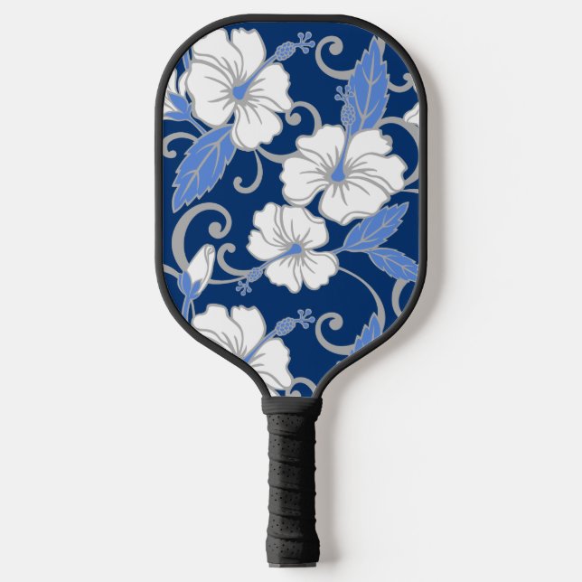 RAQUETTE DE PICKLEBALL ROBE POLYNÉSIENNE (BLEU) PICKLEBALL PADDLE (Recto)