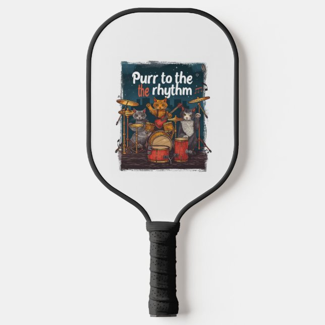 Raquette De Pickleball Rockin' Cat Band (Recto)