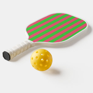 Raquette de pickleball rose et verte