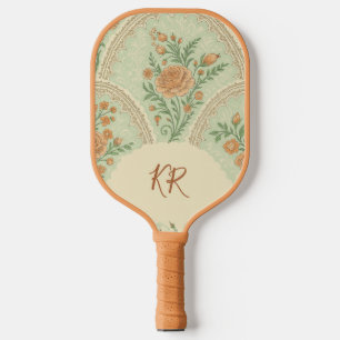 Raquette De Pickleball Rose Menthe Romantique Victorienne Personnalisée