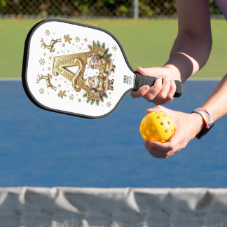 Raquette De Pickleball Royal Gold Letter A Luxury Carbon Fiber Pickleball