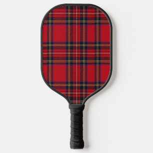Raquette De Pickleball Royal Stewart tartan rouge noir plaid