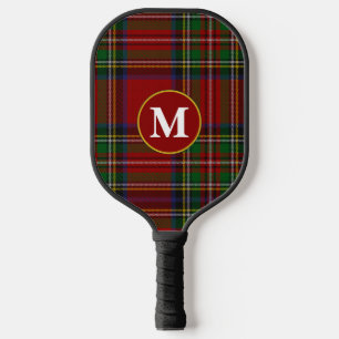 Raquette De Pickleball Royal Stewart Tartan Royal Stuart Plaid Monogramme