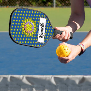 Raquette De Pickleball Ruban de trèfle jaune par Kenneth Yoncich
