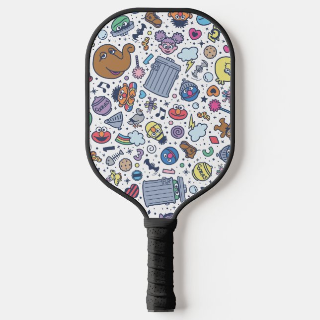 Raquette De Pickleball Rue Sésame | Sesame Pals DoodMotif (Recto)
