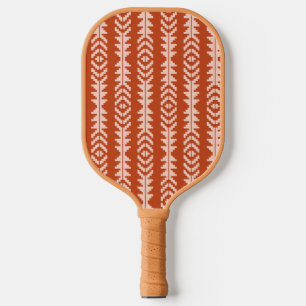 Raquette De Pickleball Sable et argile conception géométrique de bois