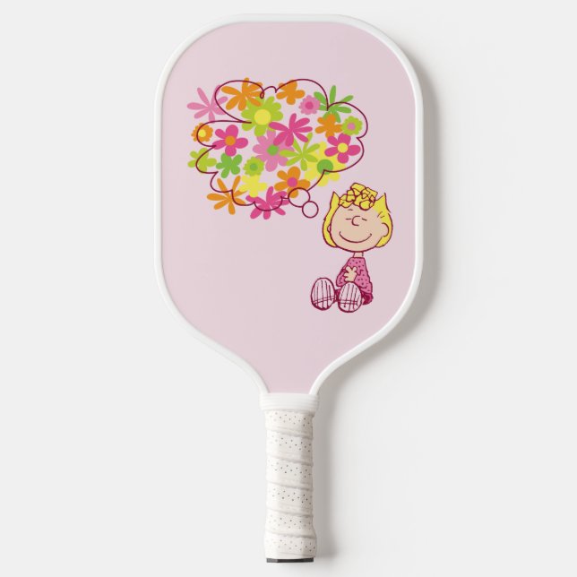Raquette De Pickleball Sally pense aux fleurs (Recto)