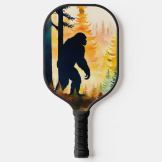 Raquette De Pickleball Sasquatch Autumn Landscape Sunset