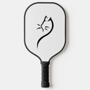 Raquette De Pickleball Schéma de la silhouette du chat