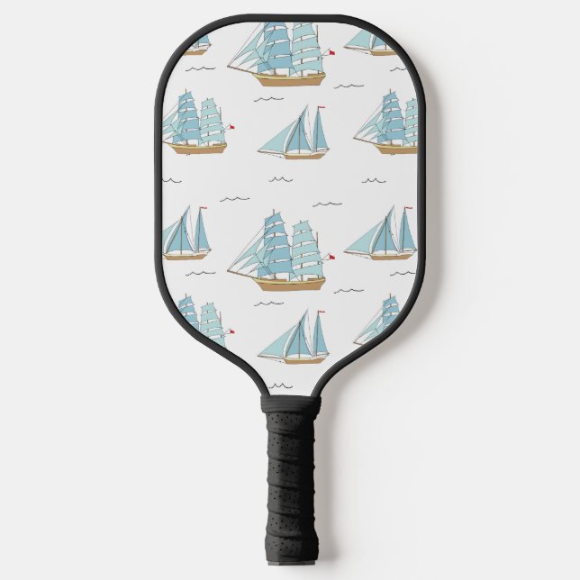 Raquette De Pickleball Seatime été Cute yachts avec voile (Recto)