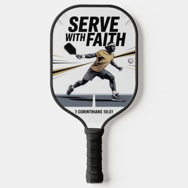 Raquette De Pickleball Serve With Faith Christian Pickleball Paddle (Recto)
