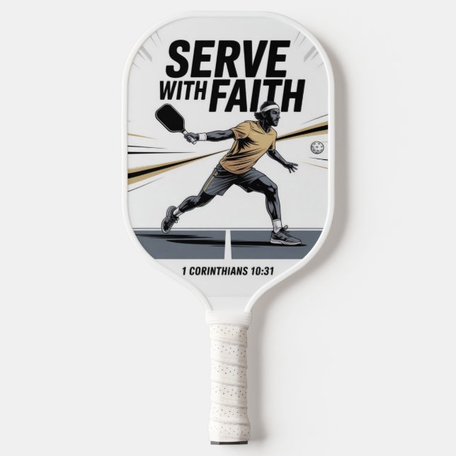 Raquette De Pickleball Serve With Faith Christian Pickleball Paddle (Recto)