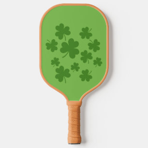 Raquette De Pickleball Shamrock de la Saint Patrick Motif Clover