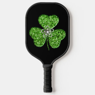 Raquette De Pickleball Shamrock parties scintillant Et Fleur