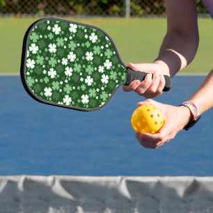 Raquette De Pickleball Shamrocks verts, Saint Patrick's Day