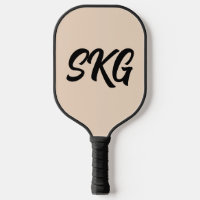 SIMPLE 3 LETTRES MONOGRAM PICKLEBALL PADDLE