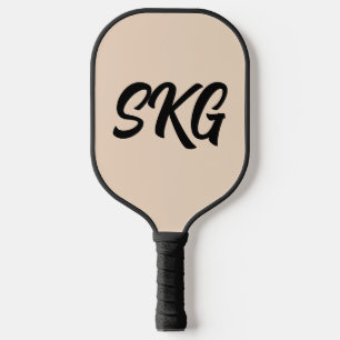 RAQUETTE DE PICKLEBALL SIMPLE 3 LETTRES MONOGRAM PICKLEBALL PADDLE