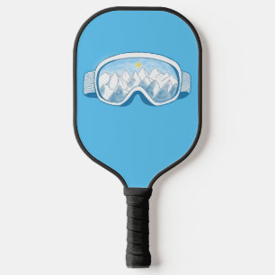 Raquette De Pickleball Ski Goggles Mountain Reflection