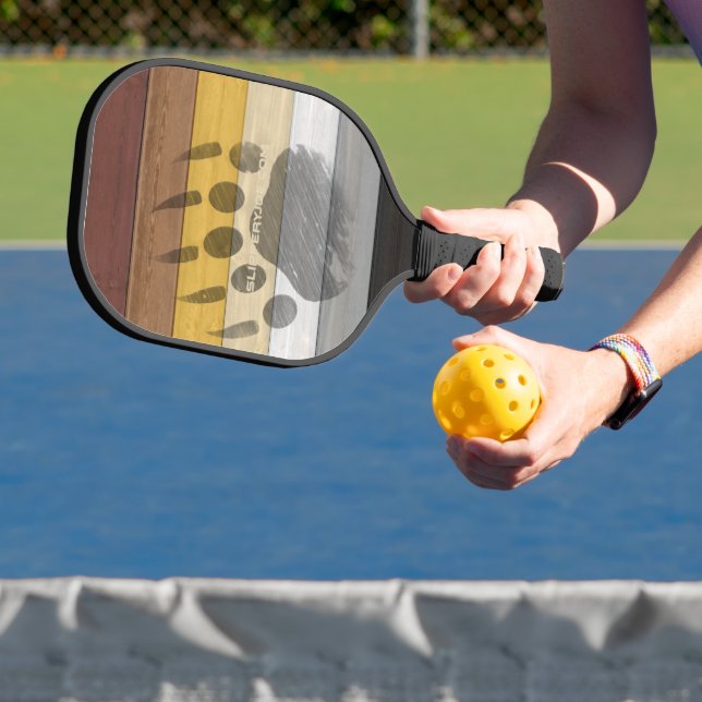 Raquette De Pickleball SlipperyJoe's Bear Pride drapeau de la texture du  (Insitu)