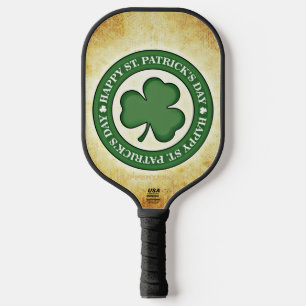 Raquette De Pickleball SlipperyJoe's Saint Patrick's Day vernis trois feu