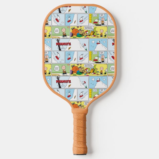 Raquette De Pickleball Snoopy Sled Riding Food Dish (Recto)