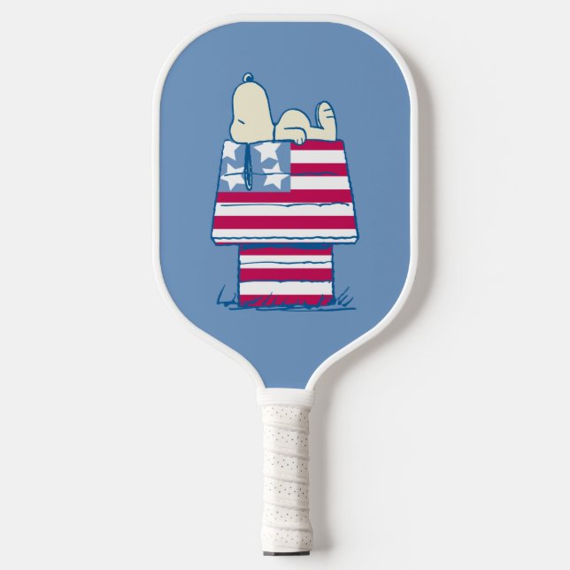 Raquette De Pickleball Snoopy sur 4 juillet Dog House (Recto)