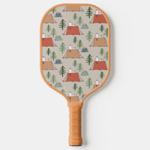 Raquette De Pickleball Snoopy & Woodstock Go Camping Motif