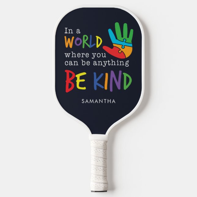 Raquette De Pickleball Sois Génial Motivation Maman Anniversaire (Recto)
