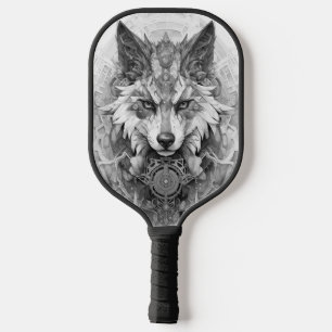 Raquette De Pickleball Solarpunk Loup rouge et blanc