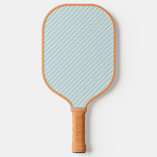 Raquette De Pickleball Sophistiqué Turquoise Vert & Bleu Diagonale rayé