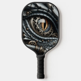 Raquette De Pickleball Steampunk Dragon Oeil Closeup Ai Art Personnalisé