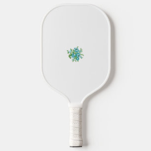 Raquette De Pickleball Style Décoratif, Crème Menthe, Bleu Fontaine, Turq