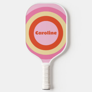 Raquette De Pickleball Super Rétro Vintage Seventies Couché Nom du cercle