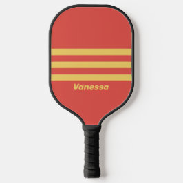 Raquette De Pickleball Surf rétro Sunset Trois Accroissement avec nom