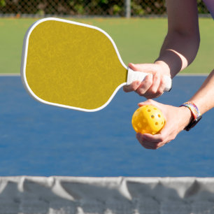 Raquette De Pickleball Surface jaune texturée avec un motif tourbillonnan