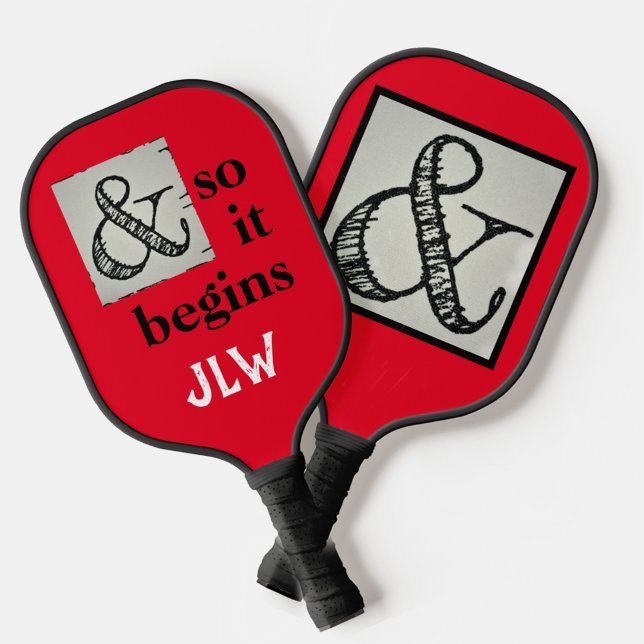 Raquette De Pickleball Symbole Humoristique Et Ampersand Et Donc Ça Comme (Créateur téléchargé)