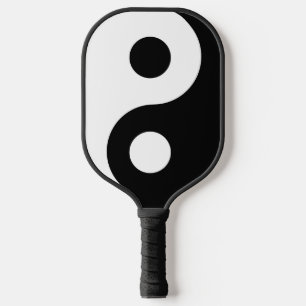 Raquette De Pickleball Symbole Yin Yang noir et blanc