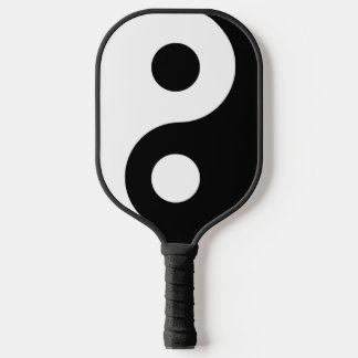 Raquette De Pickleball Symbole Yin Yang noir et blanc